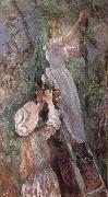 Berthe Morisot Peach trees painting